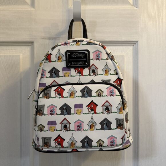 Disney Loungefly Lady & The Tramp Dogs Houses Mini Backpack NWT WDBK1305